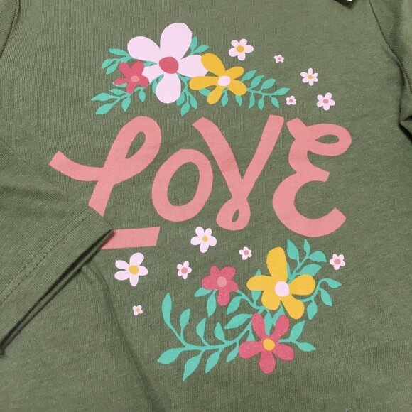 OLD NAVY 2 Piece Infant Floral Graphic Long-Sleeve Tee Shirt Top 6-12 Months - Picture 4 of 9